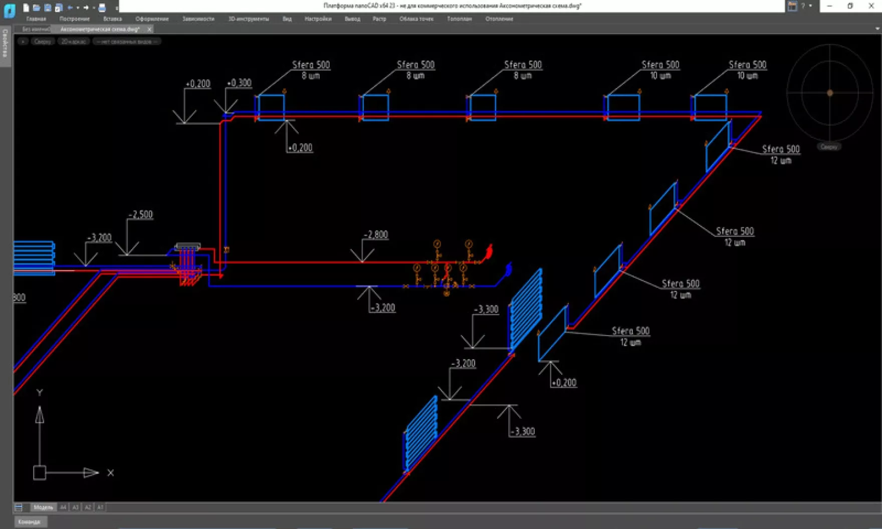 nanoCAD BIM Отопление