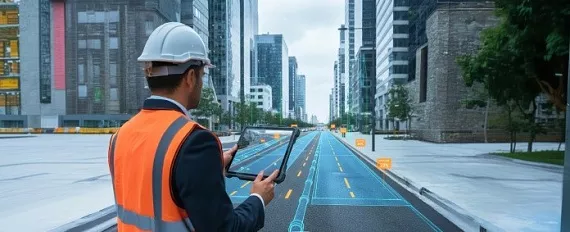 Получение и проверка объемов работ с использованием ЦИМ улиц